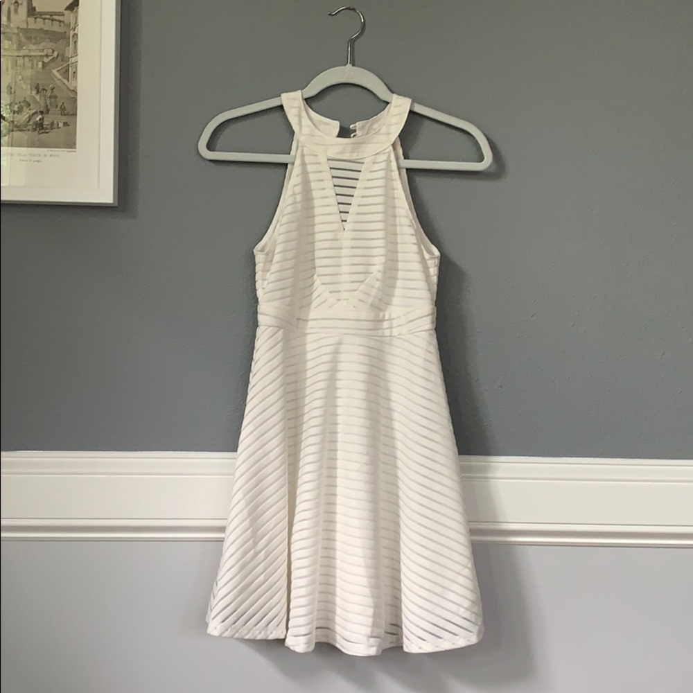 White cocktail dress